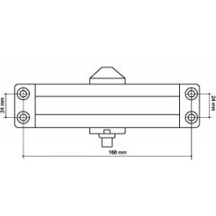 Armadillo Доводчик дверной морозостойкий LY4 85 кг (бронза)