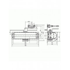 Доводчик дверной Dorma-TS-77 EN4 Серебряный
