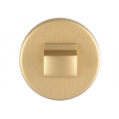 Фиксатор поворотный круглый Extreza Hi-tech WC-R12 матовая латунь F02