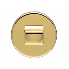 Фиксатор поворотный круглый Extreza Hi-tech WC-R12 полированная латунь F06 [PVD]