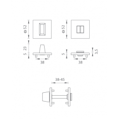 Фиксатор сантехнический Tupai 4040 5SQ-141 титан