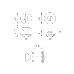 Фиксатор сантехнический Tupai 4041 5S 142-никель