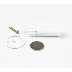 Скрытый магнитный стопор  Verum Hidden белый матовый