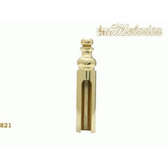 MELODIA 821 Колпачок для ввертной петли 14 mm 3D ПОЛИРОВАННАЯ ЛАТУНЬ