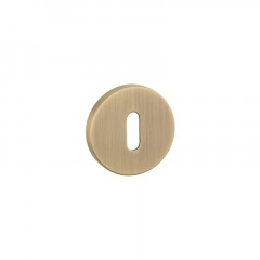 Накладка круглая под ключ R 7S OB FB патина античная матовая