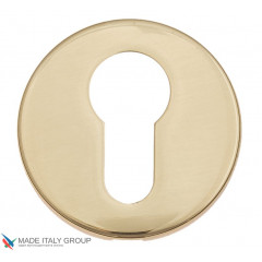 Накладка под цилиндр на круглом основании Fratelli Cattini CYL 7FS-OLV полированная латунь 2 шт.