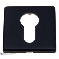 Накладка под цилиндр на квадратном основании Fratelli Cattini CYL 8FS-NM матовый черный 2 шт.