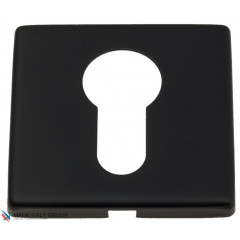 Накладка под цилиндр на квадратном основании Fratelli Cattini CYL 8FS-NM матовый черный 2 шт.