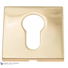 Накладка под цилиндр на квадратном основании Fratelli Cattini CYL 8FS-OLV полированная латунь 2 шт.