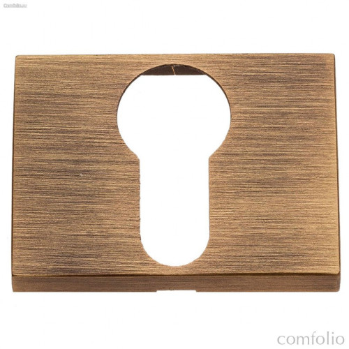 Накладка Накладка под цилиндр на прямоугольном основании Fratelli Cattini CYL 6-BY матовая бронза 2 шт.