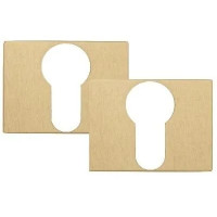 Накладка под цилиндр на прямоугольном основании Fratelli Cattini CYL 6-KD золото крайола 2 шт.