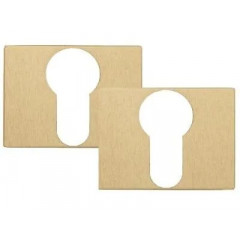 Накладка под цилиндр на прямоугольном основании Fratelli Cattini CYL 6-KD золото крайола 2 шт.