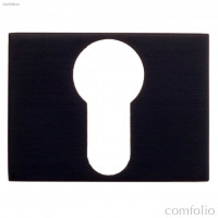 Накладка под цилиндр на прямоугольном основании Fratelli Cattini CYL 6-NM матовый черный 2 шт.