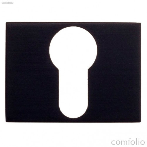 Накладка Накладка под цилиндр на прямоугольном основании Fratelli Cattini CYL 6-NM матовый черный 2 шт.