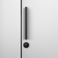 Магнитная накладка круглая черный под цилиндр TiN-K