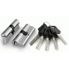 Цилиндровый механизм D500/70 mm (30+10+30) 5 кл. Хром