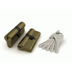 Цилиндровый механизм R300/60 mm (25+10+25) 5 кл. Бронза