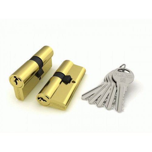 Цилиндровый механизм R300/80 mm (35+10+35) 5 кл. Латунь