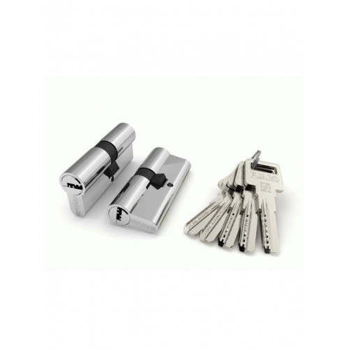 Цилиндровый механизм R600/70 mm (25+10+35) 5 кл. Хром