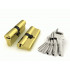 Цилиндровый механизм R600/70 mm (30+10+30) 5 кл. Латунь