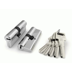 Цилиндровый механизм R600/80 mm-BL (35+10+35) 5 кл. Латунь