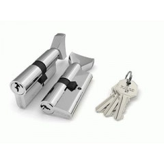 Цилиндровый механизм с вертушкой 100 CM 80 mm (35+10+35) Хром