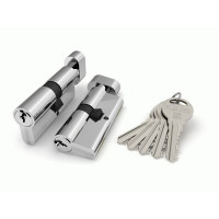 Цилиндровый механизм с вертушкой R302/68 mm (26+10+32) 5 кл. Хром