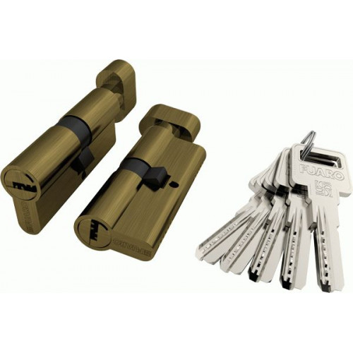 Цилиндровый механизм с вертушкой R602/60 mm (25+10+25) 5 кл. Бронза