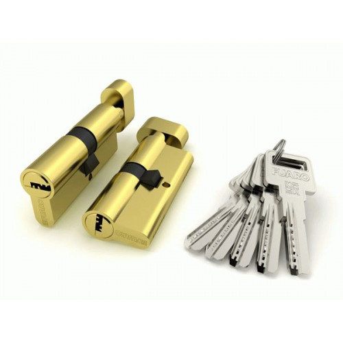 Цилиндровый механизм с вертушкой R602/60 mm (25+10+25) 5 кл. Латунь