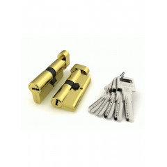 Цилиндровый механизм с вертушкой R602/80 mm (30+10+40) 5 кл. Латунь