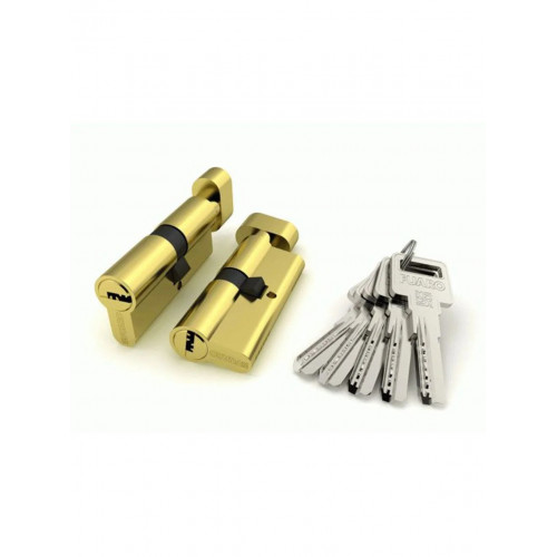 Цилиндровый механизм с вертушкой R602/80 mm (30+10+40) 5 кл. Латунь