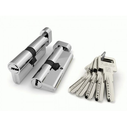 Цилиндровый механизм с вертушкой R602/80 mm (40+10+30) 5 кл. Хром