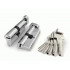 Цилиндровый механизм с вертушкой R602/80 mm (40+10+30) 5 кл. Хром