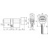 Цилиндровый механизм с вертушкой A202/100 mm (50+10+40) 5 кл. Матовый никель