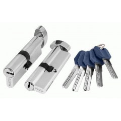 Цилиндровый механизм с вертушкой Z402/60 mm (25+10+25) 5 кл. Хром