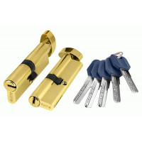 Цилиндровый механизм с вертушкой Z402/60 mm (25+10+25) 5 кл. Латунь