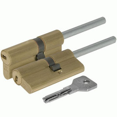 Цилиндровый  механизм под вертушку (дл. шток) Cisa ASIX OE307-91.00 (75 мм/40+10+25) Латунь