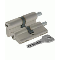 Цилиндровый механизм под вертушку  Cisa ASIX OE302-89 (110 мм/55+10+45) Никель