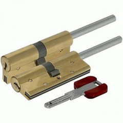 Цилиндровый механизм под вертушку (дл. шток) Cisa RS3 OL3S7-90.66 (80 мм/45+10+25) Латунь