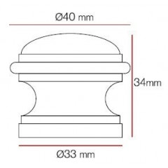 Дверной ограничитель Morelli DS5 IB Цвет-итальянская бронза