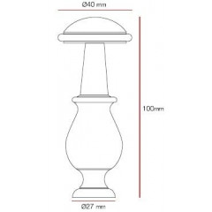 Дверной ограничитель Morelli DS8 IB Цвет-итальянская бронза