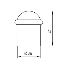 Упор дверной DS PF-40