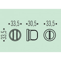 Фиксатор сантехнический COLOMBO ZE 19 BZG/0 матовый хром