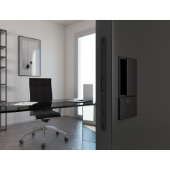 В30003.00.93 Дверная ручка AGB WAVE (Черный) под цилиндр