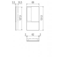 В30003.00.93 Дверная ручка AGB WAVE (Черный) под цилиндр