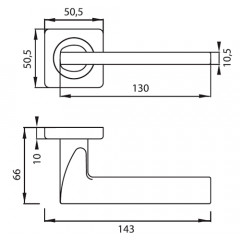 Archie Vivo Line 44 Матовый хром