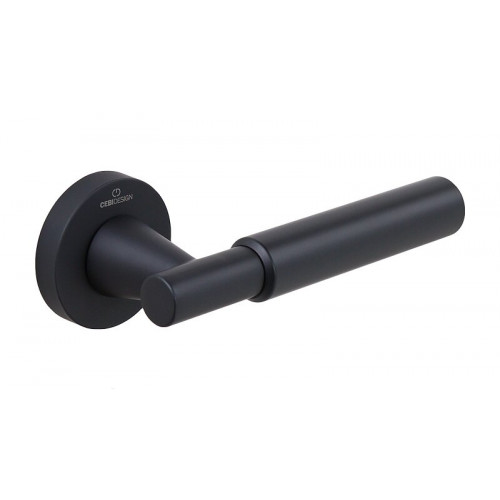 Ручки дверные CEBI SOHO SMOOTH (гладкая) цвет MP24 черный
