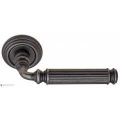 Дверная ручка на круглом основании Fratelli Cattini "ENCIA" D8-IA античное серебро