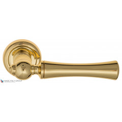 Дверная ручка на круглом основании Fratelli Cattini "FOGGIA" D1-OLV полированная латунь