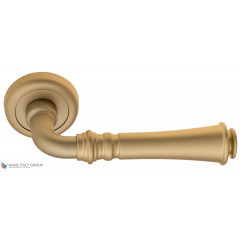 Дверная ручка на круглом основании Fratelli Cattini "GRACIA" D1-BS матовая латунь